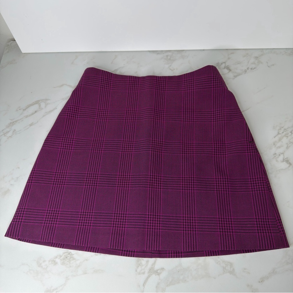 Wilfred Plaid purple Mini Skirt women size 2